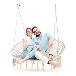 Садова гойдалка Boho Outtec бежевий - мініатюра 4