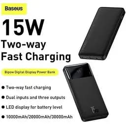 Зовнішній акумулятор Baseus Bipow Digital Display Power Bank 10000mAh 15W (PPDML-I01) - мініатюра 2