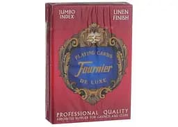 Карти гральні Fournier 818 Linen Finish Jumbo Index (red blue) (ВР_КИФ818) - мініатюра 2