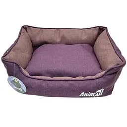 Лежанка AnimAll Anna M Dark Violet для собак та котів фіолетова 55×43×17 см