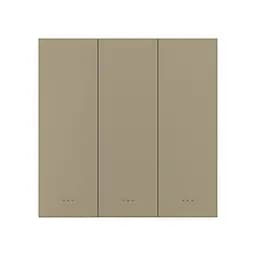 Розумний вимикач світла на 3 канали ZigBee Akubela SM-3G Gold (00-00002841)