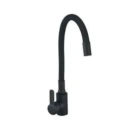 Змішувач для кухні Champion EZA-011 із силіконовим виливом CH6457 Чорний матовий