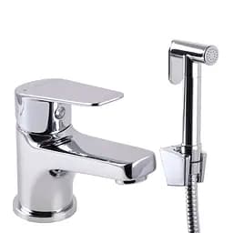 Змішувач для умивальника Topaz Capri TCA-15206-H43 гігієнічний зі стоп-лійкою вбудований клапан D35, Хром