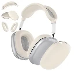 Чохол-накладка DK для Apple AirPods Max 1/2 | Silicone Candy Friendly 3в1 (ivory) - мініатюра 2