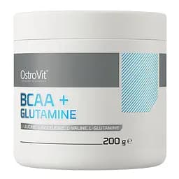 Амінокислота BCAA OstroVit BCAA + Glutamine, 200 грам - Полуниця-чорниця