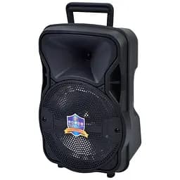 Колонка 1001, пульт дистанційного керування, Bluetooth, 25x20x37 см, 8 дюймів, чорна