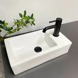 Умивальник VBI Lecce L white накладний підвісний VBI-015604, Білий