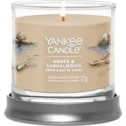 Свічка Yankee Candle Small Amber & Sandalwood Бурштин і сандалове дерево 122 г (1744756E)
