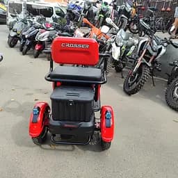 Електроскутер Триколісний Crosser TR1 (600W, 72V, 20Ah) Червоний - мініатюра 7