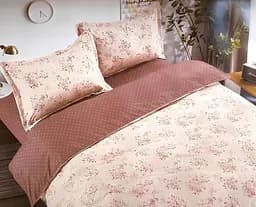 Постельное белье сатин Laura-Grand 21 евро комплект цветочный принт