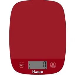Кухонні настільні електронні ваги Magio MG-783 із сенсорним керуванням LCD-дисплей до 5 кг Червоний