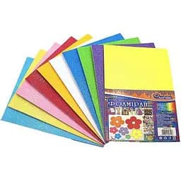 Набір кольорового фоамірану з глітером Bambi 17IA4-MIX 1,7-0,1 мм 10 аркушів