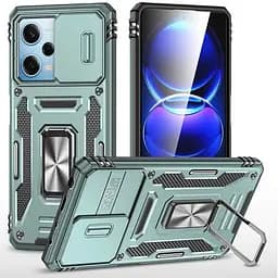 Ударостійкий чохол Camshield Army Ring для Xiaomi Redmi 12 / Poco M6 Pro 5G Зелений / Light Green