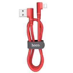 Кабель Hoco U83 USB to Lightning 1.2 м красный