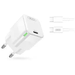 Быстрое зарядное устройство для XO CE06 1 Type-C PD 30 W с кабелем C C