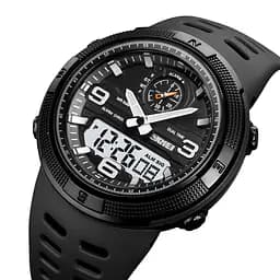 Наручний годинник чоловічий 1655BKWT Black-White Skmei acs0030650 - мініатюра 2