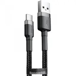Кабель Baseus Cafule Cable USB to Type-C 3A 0.5m CATKLF-AG1 Black-Grey