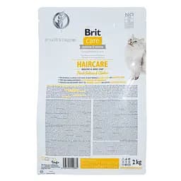 Сухий корм для котів Brit Care Cat GF Haircare Healthy & Shiny Coat 2 кг (курка та лосось) - мініатюра 4
