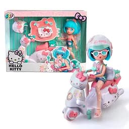 Ігровий набір 4SF MANGA DOLLS серії "Hello Kitty" – КРАСУНЯ ПІНК НА СКУТЕРІ (з аксес.) 4SF Manga Dolls HKTF3000 - мініатюра 10
