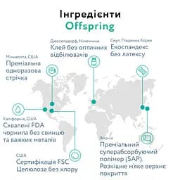 Підгузки Offspring Willy The Whale розмір M (6-10 кг) 42 шт. (DP-OI-FAT-M42P-WTW) - мініатюра 8