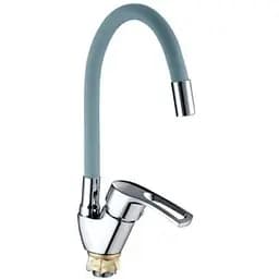 Змішувач для кухні Mixxus YUB4-181 із сірим силіконовим виливом MI6483 Хром