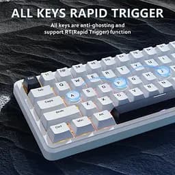 Ігрова дротова магнітна клавіатура Attack Shark X65 HE / Magnetic Switch / 8К / RGB / 65% / White - мініатюра 5