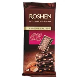 Шоколад Roshen черный с подсоленным миндалем 85 г (861864)