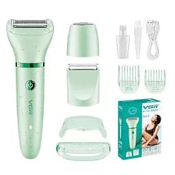 Жіночий епілятор 3 в 1 VGR V-735 акумуляторний зелений
