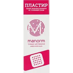 Медичний пластир Manorm на тканій основі 10 шт.