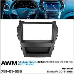 Перехідна рамка Hyundai Santa Fe AWM 781-01-556 - мініатюра 5