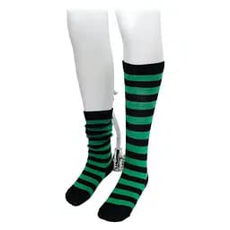 Гольфи дитячі розмір 18 полосаті чорно-зелений