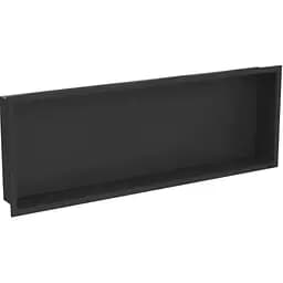 Полка для ванной нержавеющая горизонтальная 70 см черная Nett YB-70, Черный