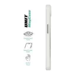 Чехол Apple iPhone 16e/17e, Unit MagSafe, белый, прозрачный, магсейф, противоударный, магнитный, панель-накладка с поддержкой MagSafe, с поддержкой беспроводной зарядки, TPU+PC, защита всего корпуса, ударопрочный, ArmorStandart (ARM83877) - мініатюра 3