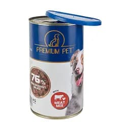 Вологий корм для собак Premium Pet м'ясні шматочки асорті в соусі 1.24 кг - мініатюра 3