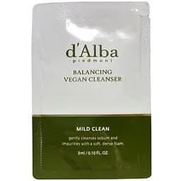 Балансуючий очищувач d'Alba Mild Skin Balancing Vegan Cleanser 3 мл (DLB108)