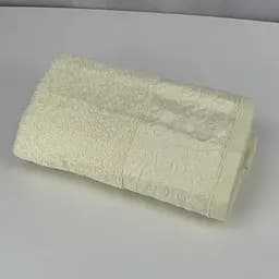 Рушник для обличчя махровий Febo Vip Cotton Botan Туреччина 6399 молочний 50х90 см - мініатюра 6
