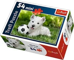 Набор Пазлы - (54 элм. мини) - щенок с мячиком "Симпатичные животные"