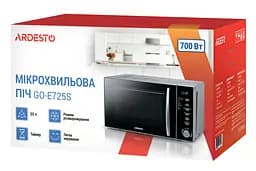 Мікрохвильова піч, 20л, електр.керув., 700Вт, дисплей, відкр.ручкою, сріблястий ARDESTO kuh0015152 - мініатюра 9