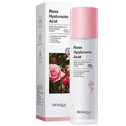 Зволожуючий тонер для обличчя Bioaqua Rose Hyaluronic Acid Moisturizing Toner з екстрактом троянди 100 мл