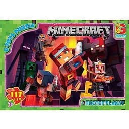 Пазлы детские Minecraft G-Toys MC790, 117 элементов
