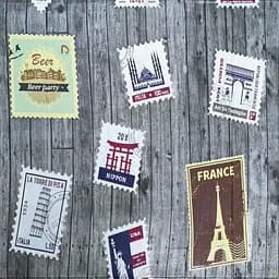 Самоклеющаяся 3D панель 700х700х4мм Почтовые марки (091) SW-00001152