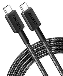 Кабель Anker 322 USB-C to USB-C - 0.9m Nylon Black (6926988) - мініатюра 3