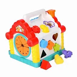 Музичний будиночок-сортувальник 9196 Теремок розвивальна гра з фігурками та клавішами