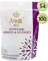Презервативи Amor Ribbed & Studded, 100 шт.