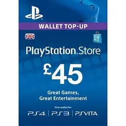 Цифровий код Соні PlayStation Network поповнення гаманця рахунку свого облікового запису на суму 45£ GBP UK-регіон