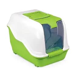 Туалет для кішки бокс з фільтром MPS Netta Close Light Green 51x39x40 см
