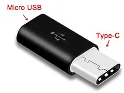 Переходник Hoozo MicroUSB на Type-C - Black - мініатюра 3