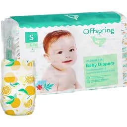 Подгузники Offspring Tangy Orange размер S (3-6 кг) 48 шт. (DP-OI-FAT-S48P-TGYORN)