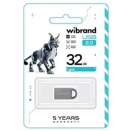 Flash Wibrand USB 2.0 Lynx 32Gb Silver - мініатюра 2
