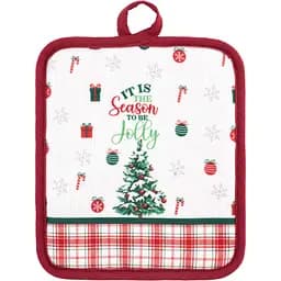 Прихватка Ardesto Christmas Tree 18х20см, 100% поліестер (верх), 100% бавовна (низ), зелений (ART04HT)